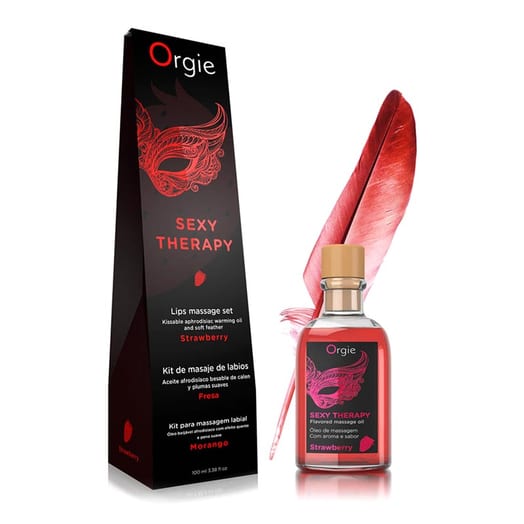 Kit de stimulation intime Orgie Sexy Therapy - Fraise