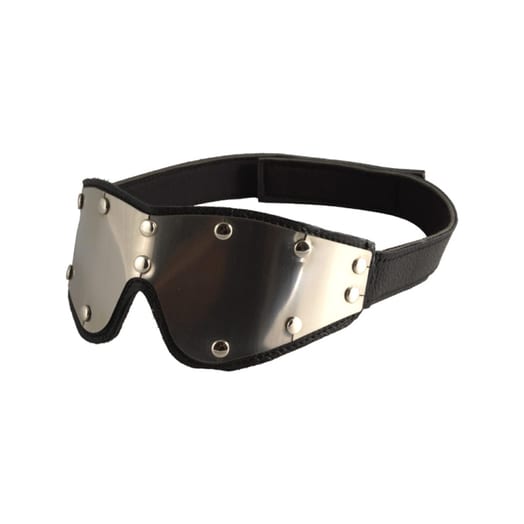 Masque pour les yeux Rimba en cuir avec face miroir