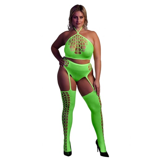 Ouch! Glow in the Dark Set - 2 Stück - Fluo Grün (XL/5XL)