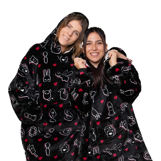SweetPlaid X KissKiss.ch Weiches Kapuzensweatshirt
