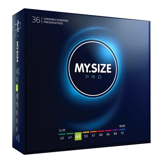 Préservatif sur mesure My Size Pro - Taille 49 (36 Préservatifs)