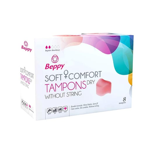 Beppy Soft Comfort Tampon ohne Schnur - Trocken (8x)