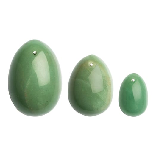 La Gemmes Eier von Yoni aus Stein - Jade