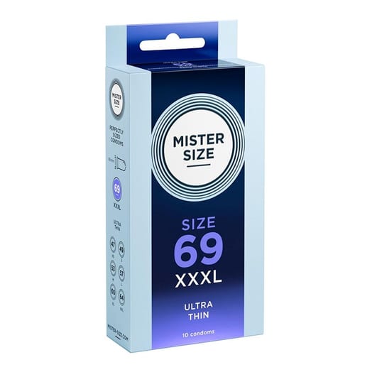 Préservatif sur mesure Mister Size - Taille 69 (10 Préservatifs)