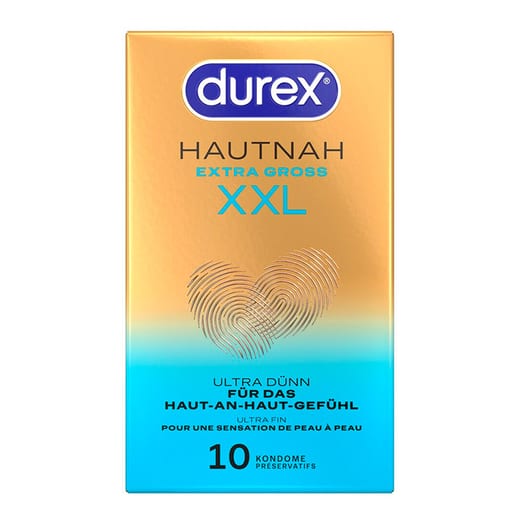 Durex Hautnah Extra Gross XXL - Kondom in großer Größe (10 Stück)