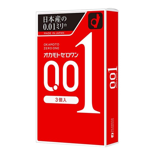 Okamoto 0.01 - Préservatif ultra-fin (3 Préservatifs)