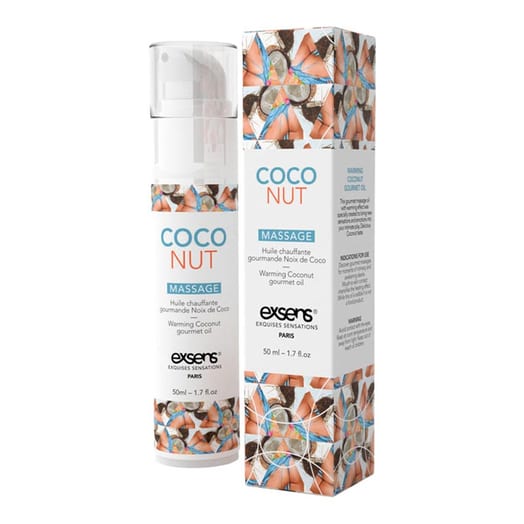 Huile de massage chauffante & gourmande Exsens - Coco - 50 ml