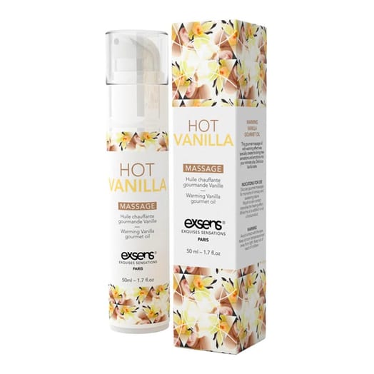 Exsens wärmendes & köstliches Massageöl - Vanille - 50 ml