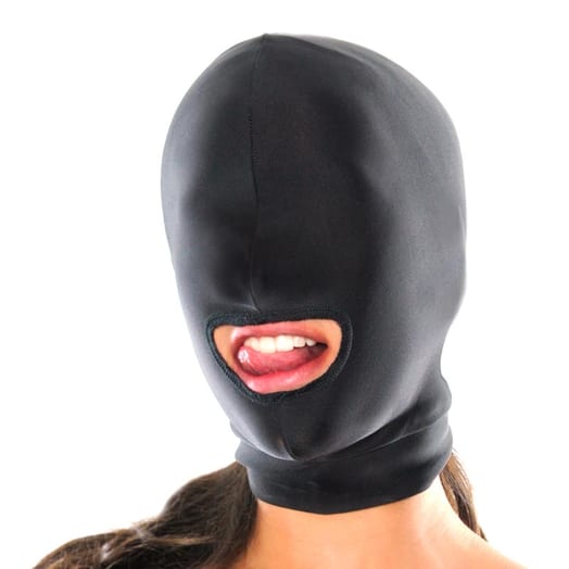 Fetish Fantasy Kopfmaske aus Spandex - 1 Öffnung (Mund)