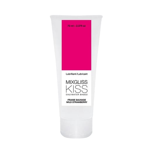 MixGliss KISS Wilde Erdbeeren Gleitmittel - 70 ml (Wasserbasis)