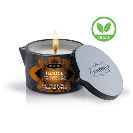 Bougie de Massage Kamasutra Ignite - Amande douce
