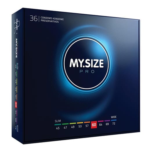 Préservatif sur mesure My Size Pro - Taille 60 (36 Préservatifs)