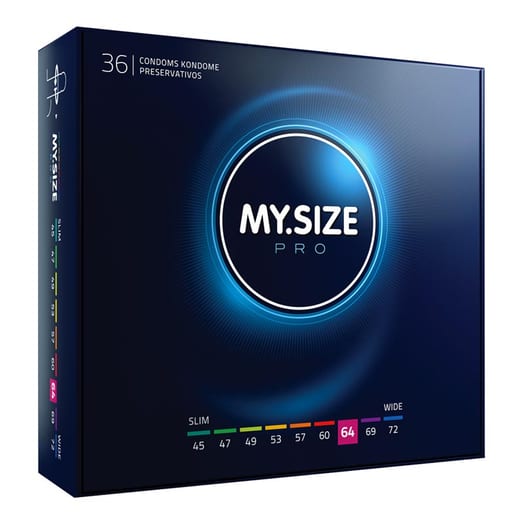 Préservatif sur mesure My Size Pro - Taille 64 (36 Préservatifs) Préservatif sur mesure My Size Pro - Taille 64 (36 Préservatifs)