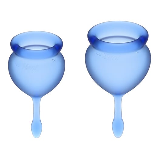 Satisfyer Feel Good - Menstruationsbecher (2 St.) - Blau