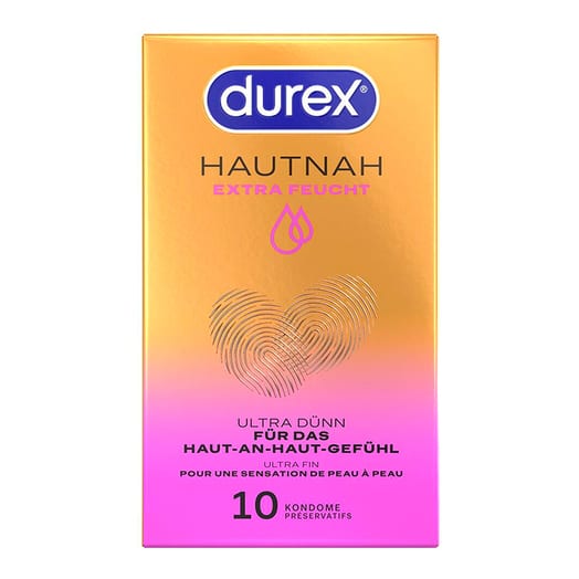 Durex Hautnah Extra Feucht - Préservatif extra lubrifié (10 pièces)