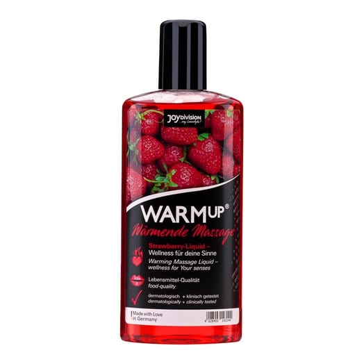 Huile de massage chauffante JoyDivision WARMup - Fraise