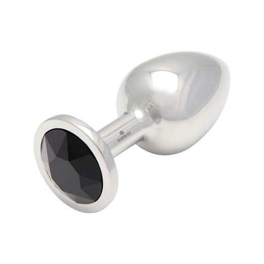 Plug anal Rosebuds Cristal - Jet Black (L)