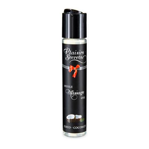 Huile de massage comestible Plaisirs Secrets - Coco