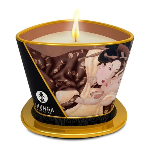 Bougie de massage Shunga Excitation - Chocolat - 170 ml
