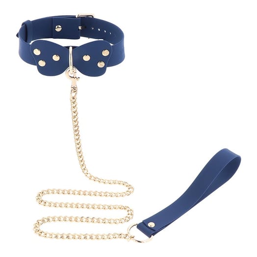 Taboom Silicone Supreme Halsband mit Leine - Blau