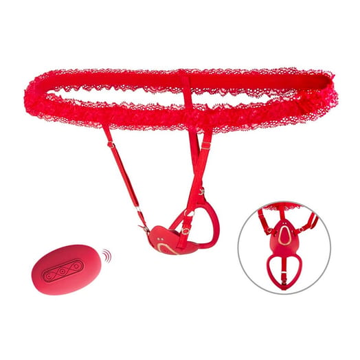 Stimulateur clitoridien Your Strap-on Collection Lay-on Set - Rouge Stimulateur clitoridien Your Strap-on Collection Lay-on Set - Rouge