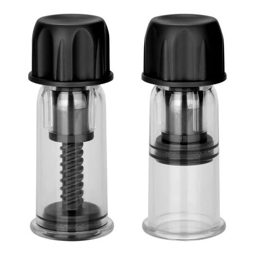 Aspire-tétons Vacuum Twist Suckers - Noir (2 pièces)