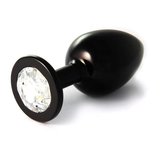 Rosebuds Aluminium Analplug - Schwarz & Klar (XL)