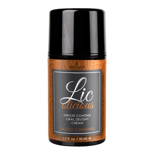Crème aromatisée pour fellation Sensuva Lic-O-Licious - Caramel salé