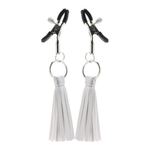 Pinces à tétons CalExotics Playful Tassels - Argenté