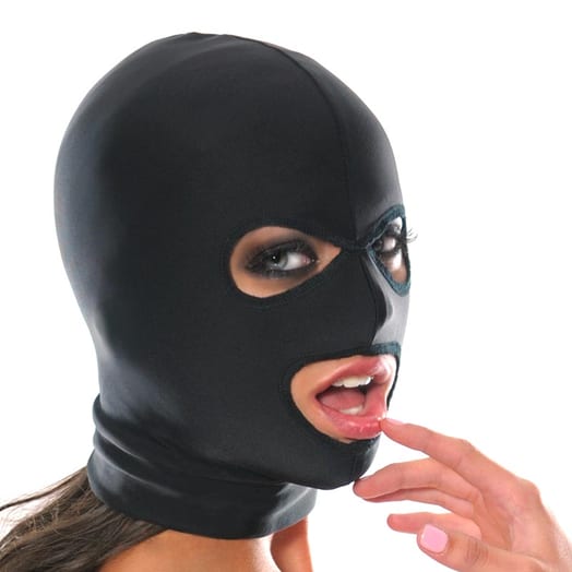 Fetish Fantasy SM Kopfmaske aus Spandex - 3 Öffnungen