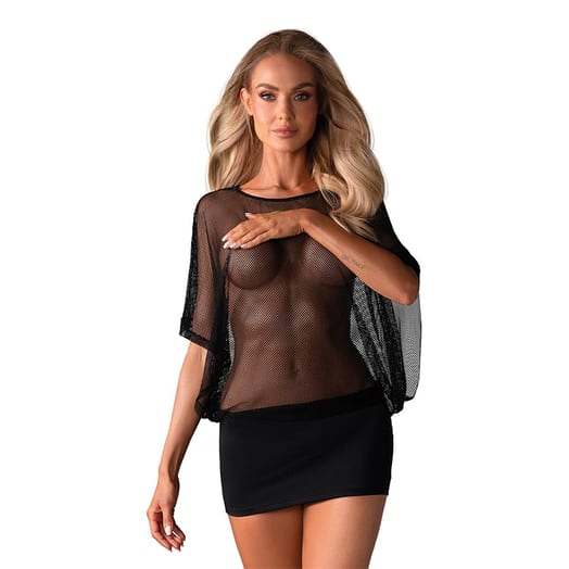 Obsessive Punker Minikleid - Schwarz